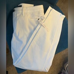 NWT Talbots white skinny ankle jeans sz 8P